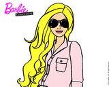 Dibujo Barbie con gafas de sol pintado por JUJAMAR