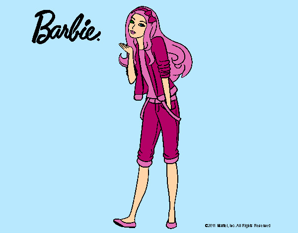 Barbie con look casual