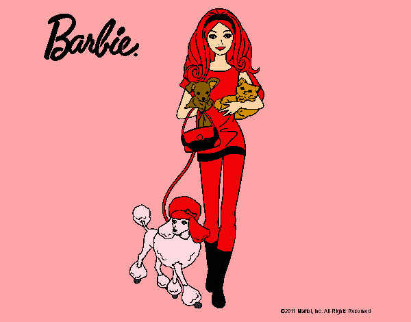 Barbie con sus mascotas