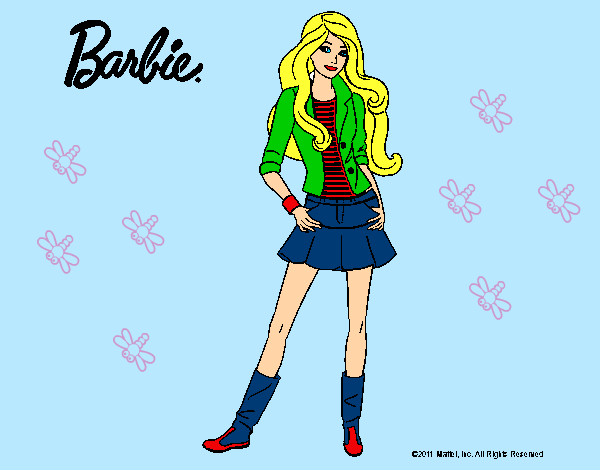 Dibujo Barbie juvenil pintado por mary8cruz
