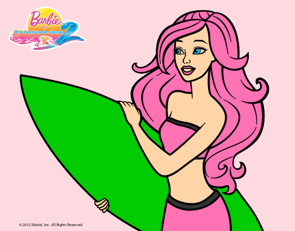 Barbie va a surfear