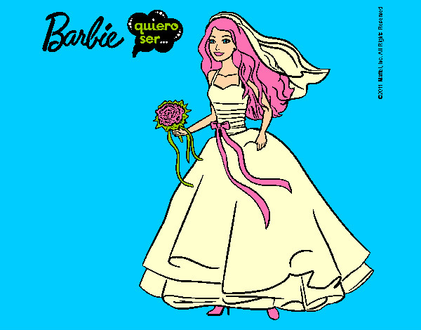 Barbie vestida de novia