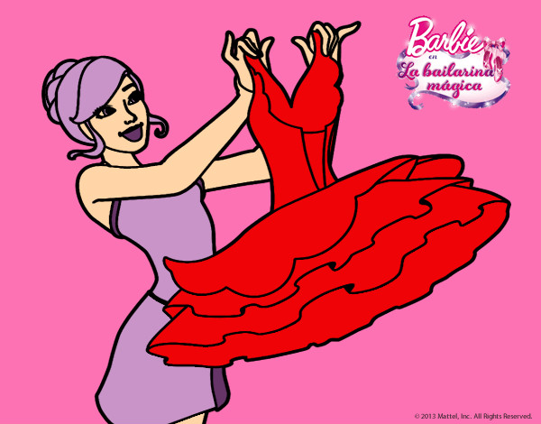 Barbie y su vestido de ballet