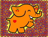 Dibujo Elefante bailarín pintado por nikoleta