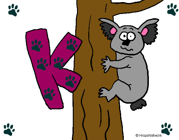 Dibujo Koala 1 pintado por keniabenal