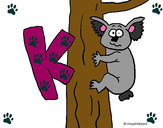 Dibujo Koala 1 pintado por keniabenal