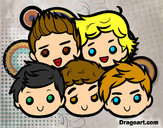 Dibujo One Direction 2 pintado por PABLO2002