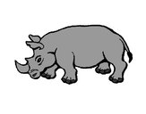 Dibujo Rinoceronte 2 pintado por albert102