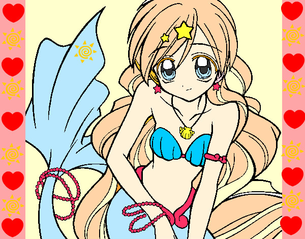 Dibujo Sirena 3 pintado por odalys