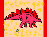 Dibujo Stegosaurus pintado por superi