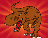 Dibujo Tiranosaurio Rex enfadado pintado por DJgoku