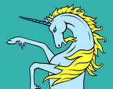 Dibujo Unicornio salvaje pintado por estrellagu