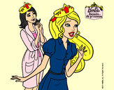 Dibujo Barbie con una corona de princesa pintado por Quinn