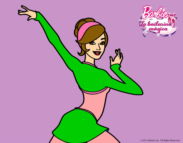 Barbie en postura de ballet