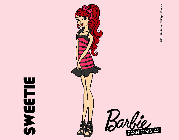 Dibujo Barbie Fashionista 6 pintado por Quinn