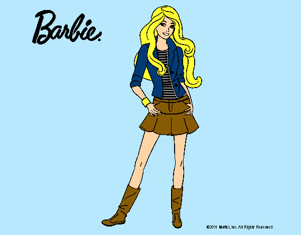 Dibujo Barbie juvenil pintado por Quinn