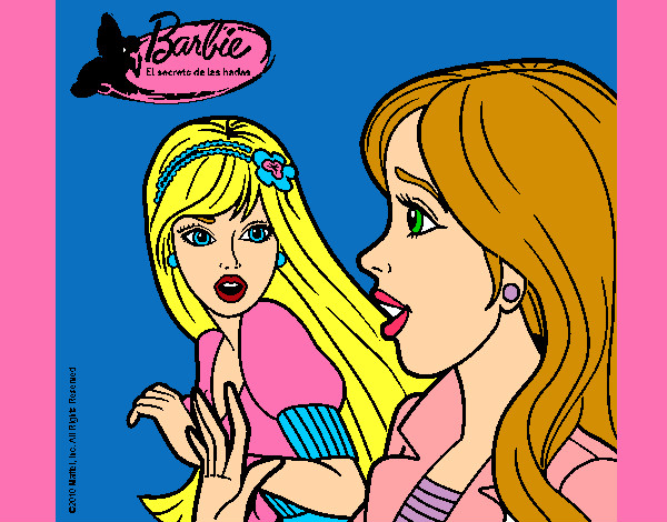 Dibujo Barbie sorprendida pintado por guadalupe0
