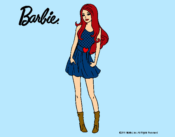 Dibujo Barbie veraniega pintado por Quinn