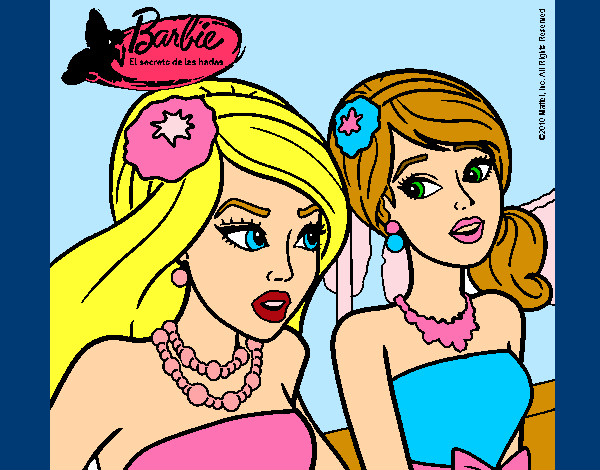 Dibujo Barbie y su amiga 1 pintado por guadalupe0