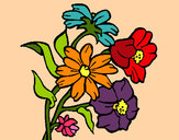 Dibujo Flores pintado por YolyTorres