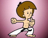 Dibujo Luchador de kung-fu pintado por dibusgame