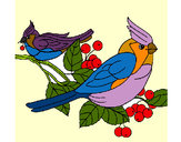 Dibujo Pájaros pintado por Doca