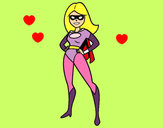 Dibujo Superheroina pintado por Ari_Simp