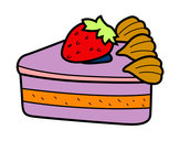 Dibujo Tarta de fresas pintado por Esti8