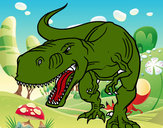 Dibujo Tiranosaurio Rex enfadado pintado por BBKAROL