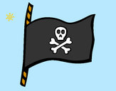 Dibujo Bandera pirata pintado por ANITILLA