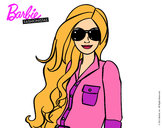 Dibujo Barbie con gafas de sol pintado por nicol456