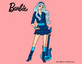 Dibujo Barbie rockera pintado por amalia