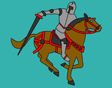 Dibujo Caballero a caballo IV pintado por  yonier