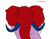Dibujo Elefante africano pintado por Murolo