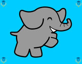 Dibujo Elefante bailarín pintado por karoliinna