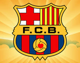 Dibujo Escudo del F.C. Barcelona pintado por angelesss