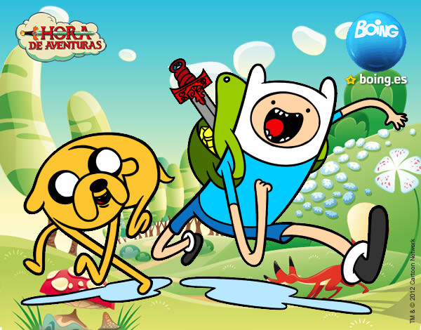 finn y jake de aventura