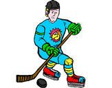 Dibujo Jugador de hockey sobre hielo pintado por AxelSmidit