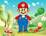 Dibujo Mario pintado por gigu