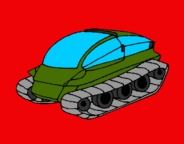 Dibujo Nave tanque pintado por  yonier