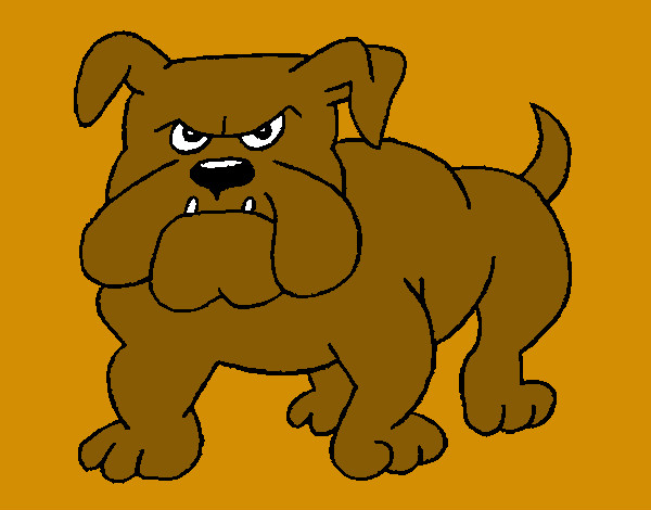 Dibujo Perro Bulldog pintado por karoliina