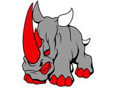 Dibujo Rinoceronte II pintado por oscarin31