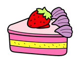 Dibujo Tarta de fresas pintado por mar21