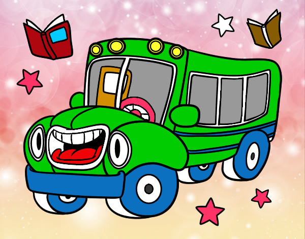 Dibujo Autobús animado pintado por Esti8