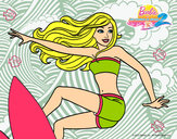 Dibujo Barbie surfeando pintado por mijangelys