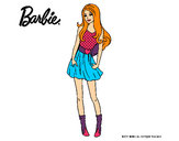 Dibujo Barbie veraniega pintado por Anaverdugo