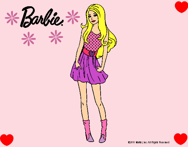 Dibujo Barbie veraniega pintado por elizhabet