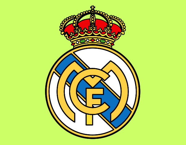 Dibujo Escudo del Real Madrid C.F. pintado por Chekita32