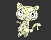 Dibujo Gato garabato momia pintado por lucia61626