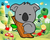 Dibujo Koala bebé pintado por chinita1